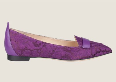 Ballerinas violetas de Elie Saab